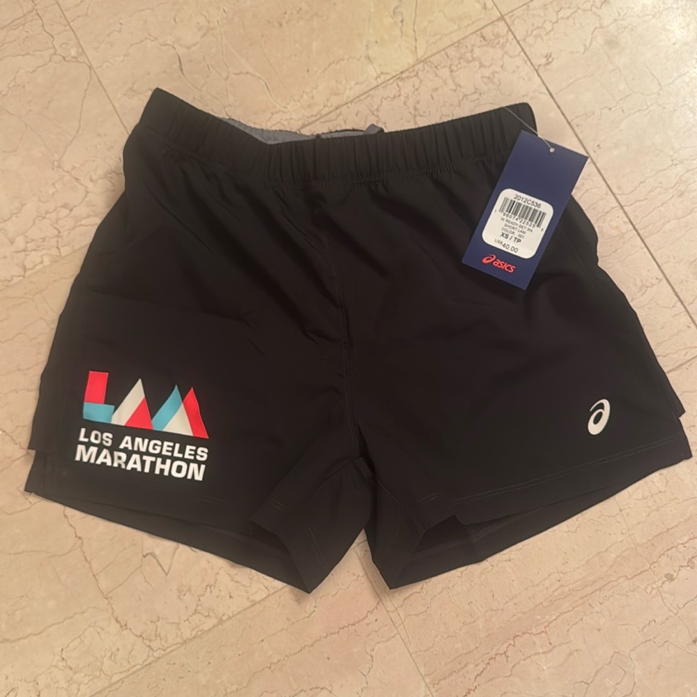 ASICS LA Marathon running shorts size XS NWT